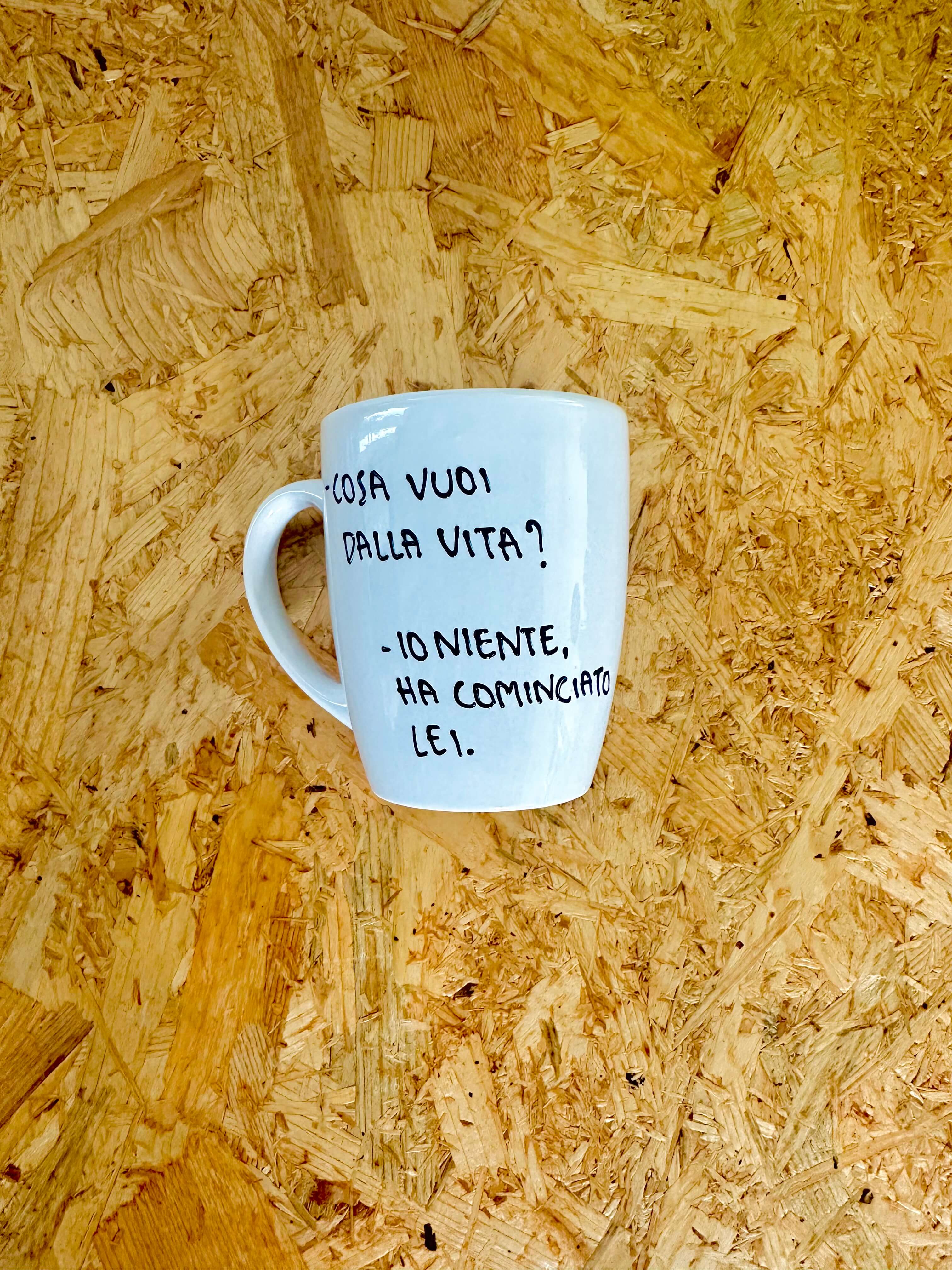 Cosa vuoi dalla vita? io niente, ha cominciato lei